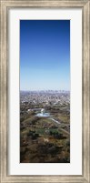 Framed Aerial View Of Worlds Fair Globe, From Queens Looking Towards Manhattan, NYC, New York City, New York State, USA