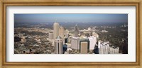 Framed High angle view of buildings in a city, Atlanta, Georgia, USA