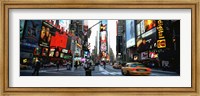Framed Traffic on a road, Times Square, New York City