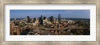 Framed Aerial view of a city, Dallas, Texas, USA