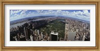Framed Aerial View of New York City with Central Park