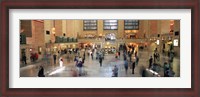 Framed Passengers At A Railroad Station, Grand Central Station, Manhattan, NYC, New York City, New York State, USA