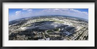 Framed Aerial view of an airport, Midway Airport, Chicago, Illinois, USA