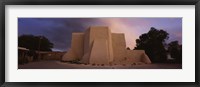 Framed Overcast clouds sky over a church, San Francisco de Asis Church, Ranchos De Taos, New Mexico, USA