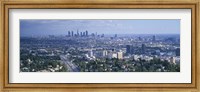 Framed Aerial view of a city, Los Angeles, California, USA