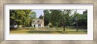Framed Fence in front of a house, Colonial Williamsburg, Williamsburg, Virginia, USA