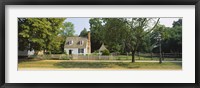 Framed Fence in front of a house, Colonial Williamsburg, Williamsburg, Virginia, USA