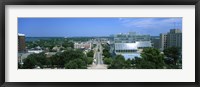 Framed High Angle View Of A City, E. Washington Ave, Madison, Wisconsin, USA