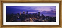 Framed High angle view of buildings in a city, Cleveland, Ohio, USA