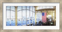 Framed Interior of an airport, Ronald Reagan Washington National Airport, Washington DC, USA