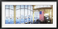 Framed Interior of an airport, Ronald Reagan Washington National Airport, Washington DC, USA