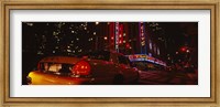 Framed Car on a road, Radio City Music Hall, Rockefeller Center, Manhattan, New York City, New York State, USA