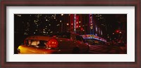 Framed Car on a road, Radio City Music Hall, Rockefeller Center, Manhattan, New York City, New York State, USA