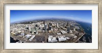 Framed Aerial view of a city, San Diego, California, USA