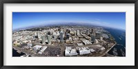 Framed Aerial view of a city, San Diego, California, USA