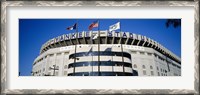 Framed Flags in front of a stadium, Yankee Stadium, New York City