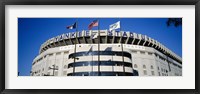 Framed Flags in front of a stadium, Yankee Stadium, New York City