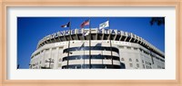 Framed Flags in front of a stadium, Yankee Stadium, New York City