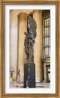 Framed War memorial at a railroad station, 30th Street Station, Philadelphia, Pennsylvania, USA