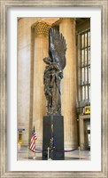 Framed War memorial at a railroad station, 30th Street Station, Philadelphia, Pennsylvania, USA