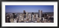 Framed Aerial view of Skyscrapers in Denver, Colorado, USA