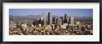 Framed Denver skyline, Colorado, USA