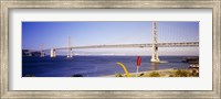 Framed Bridge over an inlet, Bay Bridge, San Francisco, California, USA