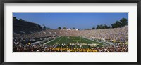 Framed High angle view of a football stadium full of spectators, The Rose Bowl, Pasadena, City of Los Angeles, California, USA