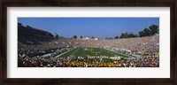 Framed High angle view of a football stadium full of spectators, The Rose Bowl, Pasadena, City of Los Angeles, California, USA