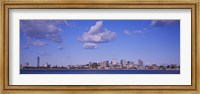 Framed City at the waterfront, Boston, Massachusetts, USA