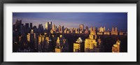 Framed High angle view of a cityscape, Central Park, Manhattan, New York City, New York State