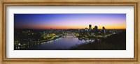 Framed Pittsburgh Sunset over Buildings