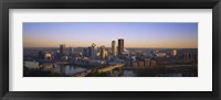 Framed Pittsburgh Buildings at Dawn