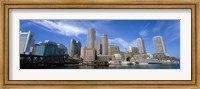 Framed Skyscrapers at the waterfront, Boston, Massachusetts