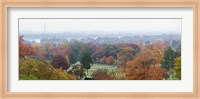 Framed High angle view of a cemetery, Arlington National Cemetery, Washington DC, USA