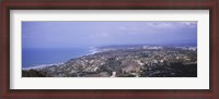 Framed High angle view of buildings on a hill, La Jolla, Pacific Ocean, San Diego, California, USA
