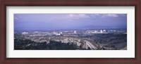 Framed High angle view of a temple in a city, Mormon Temple, La Jolla, San Diego, California, USA