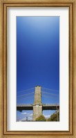 Framed Brooklyn Bridge from as Distance, Manhattan, New York City