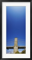 Framed Brooklyn Bridge from as Distance, Manhattan, New York City