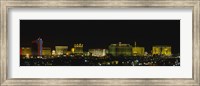 Framed Las Vegas, Nevada at night