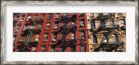 Framed Low angle view of fire escapes on buildings, Little Italy, Manhattan, New York City, New York State, USA