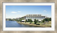Framed Buildings along a river, Potomac River, John F. Kennedy Center for the Performing Arts, Washington DC, USA