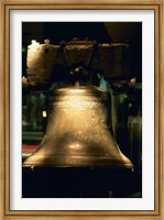 Framed Close-up of a bell, Liberty Bell, Philadelphia, Pennsylvania, USA