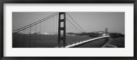 Framed Golden Gate Bridge (black and white), San Francisco, California