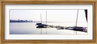 Framed Boats at a harbor, Lake Monona, Madison, Dane County, Wisconsin, USA