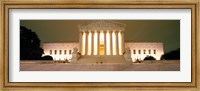 Framed Supreme Court Building illuminated at night, Washington DC, USA