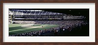 Framed Baseball players playing baseball in a stadium, Safeco Field, Seattle, King County, Washington State, USA