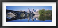 Framed Arch bridge across a river, Minneapolis, Hennepin County, Minnesota, USA
