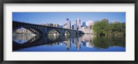Framed Arch bridge across a river, Minneapolis, Hennepin County, Minnesota, USA