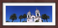 Framed High section view of a cathedral, Portuguese Cathedral, San Jose, Silicon Valley, Santa Clara County, California, USA